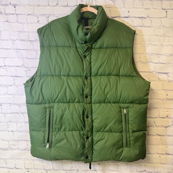 Old Navy Other - Old Navy Puffer Vest Mens XL Green Full Zip Outdoor Fishing Hunting Work